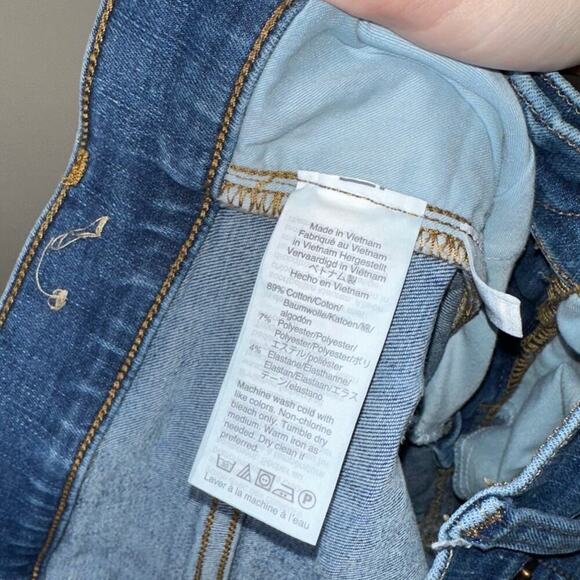 Madewell 9" Mid-Rise Skinny Jeans Medium Blue Wash Women's Size 28 - Picture 7 of 8